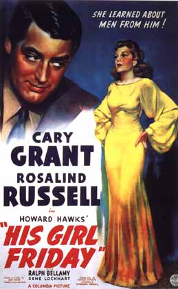 Poster for Howard Hawk's His Girl Friday