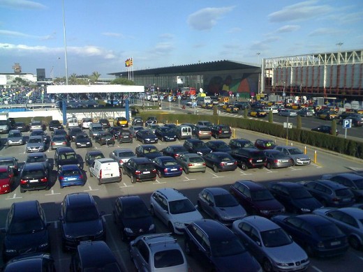 Parking Lot of El Prat Airport