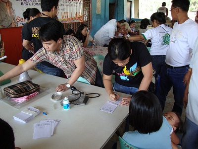 University of the City of Manila Philippines College of Nursing Medical Mission in Naguilian, Pangasinan