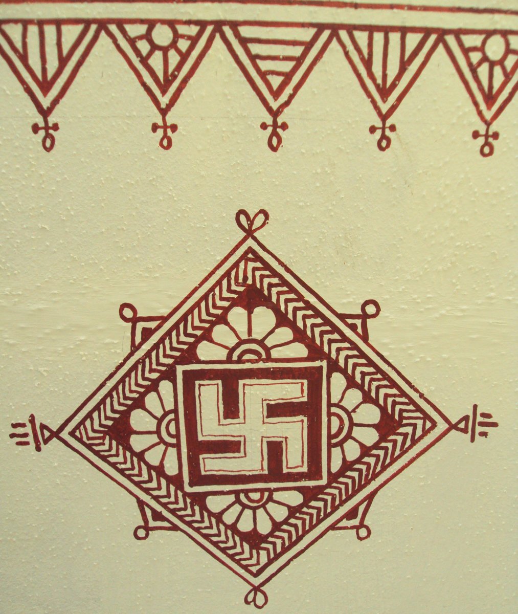 Onbirinci Chitra - Hint kabile duvar iin rnek motif art