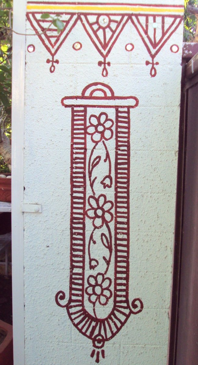 Hint kabile duvar sanat dolgularnn bir rnei kullanabilirsiniz - Bu dolgu ile rastgele bir stunun nasl boyanm olduuna dikkat edin