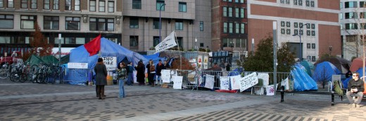 The tents of Occupy Boston