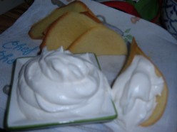 Lilies Served With Homemade Whipped Cream