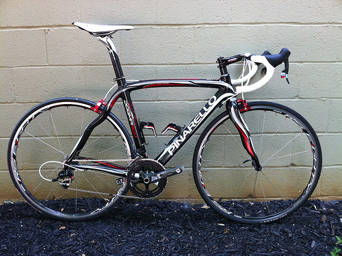 The beautiful wavey lines of the Pinarello Dogma