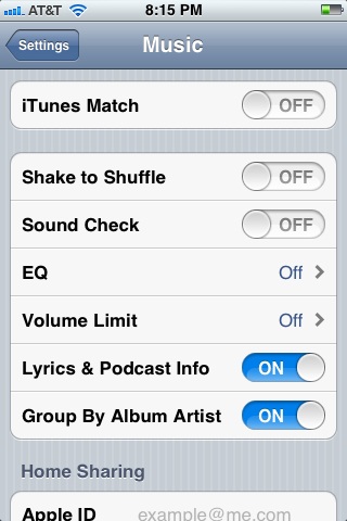 Use a screenshot to show someone else the settings on one of your apps.