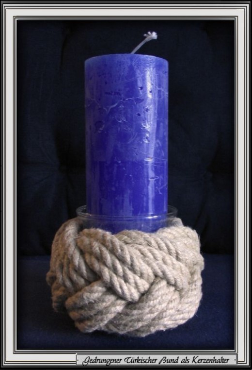 The 'Turkish Bind/Knot' as a Candle Holder