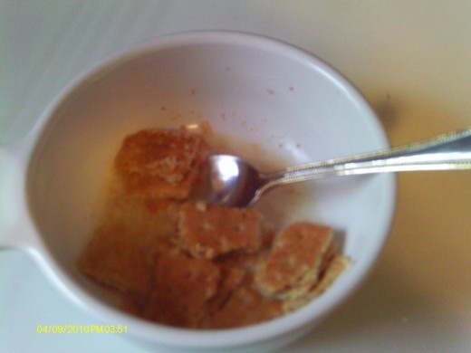 Graham cracker cereal-a tasty treat for you; a great cereal for babies.