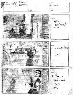 Sunset Boulevard, Storyboard