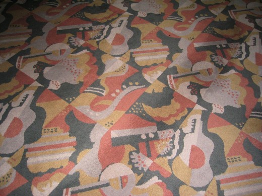 Carpet in the lobby of Radio City Music Hall, Manhattan, New York City