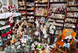 Some of The Bunny Museum's 28,000 Bunny-Related Items