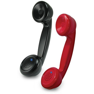 Available in both black and red, the retro headset works with any Bluetooth compatible phone, so you CAN cramp your neck and talk the old fashioned way!
