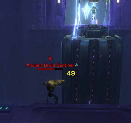 SWTOR Using Overload Tactics to Defeat the Ancient Droids in the Dashade Prison