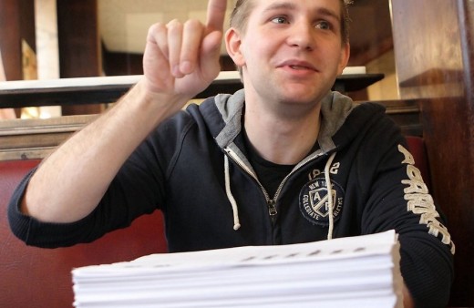 Max Schrems with the book of his life