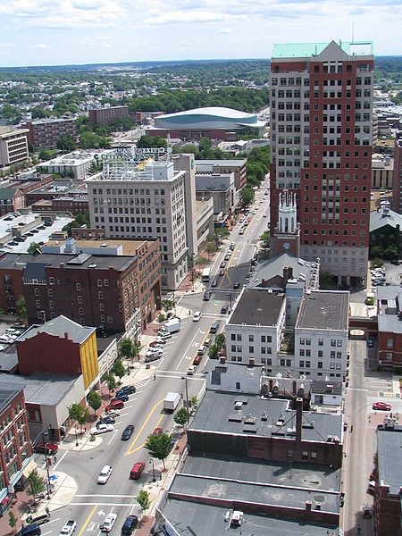 The largest cluster of available jobs are located in Manchester NH.