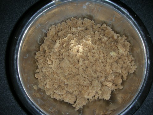 Streusel with coarse pea look