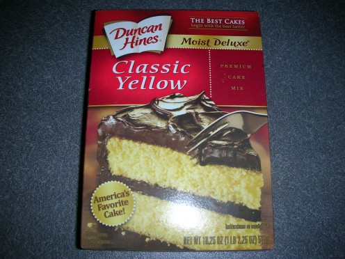 Boxed cake mix