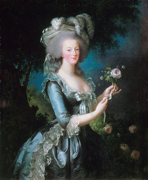 Marie Antoinette with the rose (Palace of Versailles via Project Google Art)