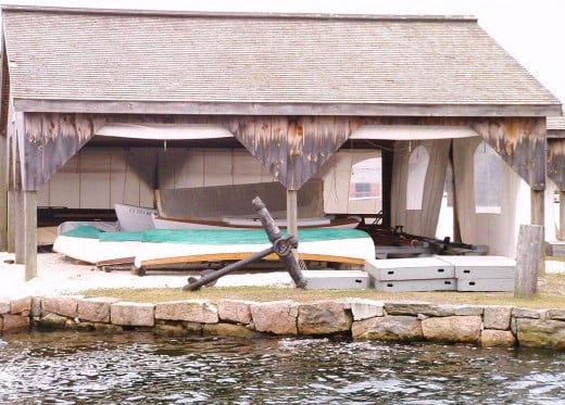Some of the 500 boats owned by the museum. 