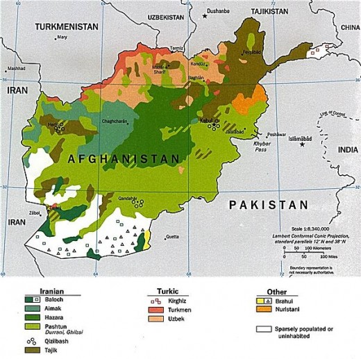 Figure 1. "Afghanistan: Ethnolinguistic Groups." Map. University of Texas Libraries. US Central Intelligence Agency, 1997. Web. 21 Dec 2011.