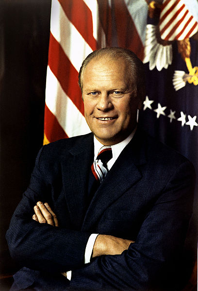 Gerald Ford,  First Man to Become President via the 25th Amendment