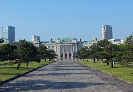 Akasaka Palace, Minato-ku Tokyo Japan, designed by Tokuma Katayama in 1909. National Treasures of Japan.