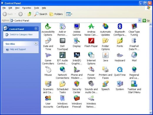 Click "User Accounts" within the Control Panel.