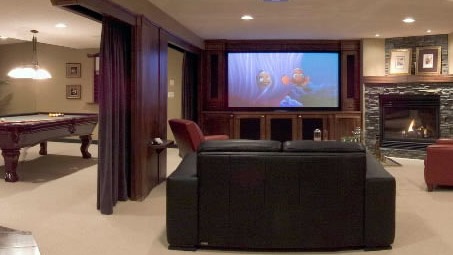 Home theater with HDTV