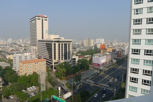 A strip of 'soapy' massage parlors for men, which makes the Huay Kwang district popular.