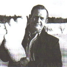 Ivan Marx with Cast of Bigfoot Tracks  from The Bossburg Cripple