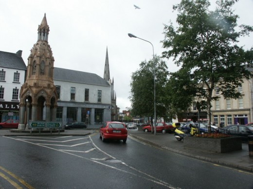 Rossmore Memorial, Monaghan, built in 1876 in memory of the 4th Baron Rossmore 
