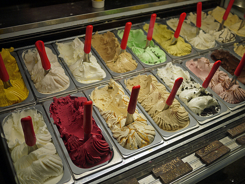 The many flavors of gelato