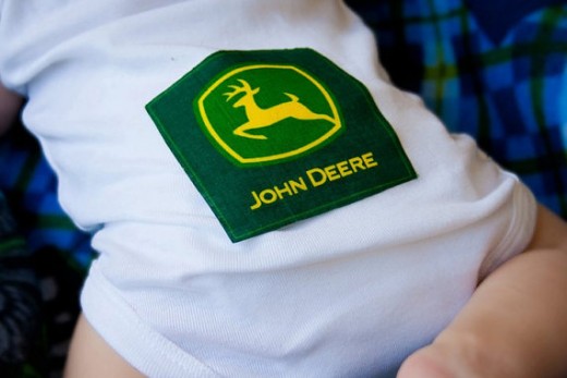 A onesie with a patch