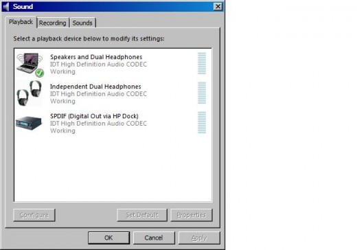 Select the name of your HDMI device that you want to output your Windows Vista PC's audio to.