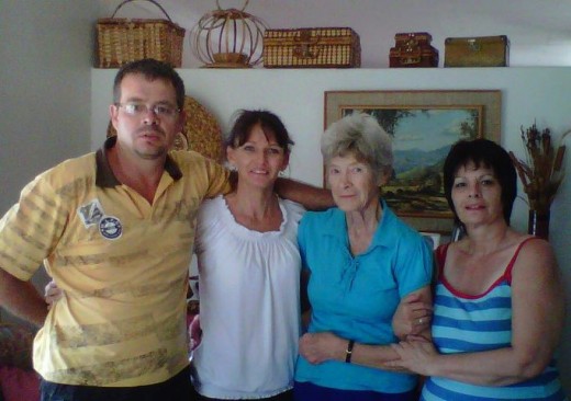 Brother Lucas, his wife, mammy and Martie