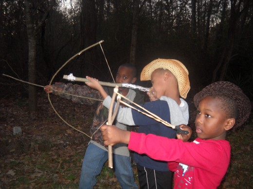 Sling, Rifle, and Bow Practice