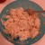 Shredding the crab meat. Shredding the crab meat.