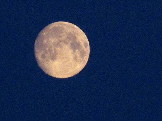 Recently taken photo of the moon