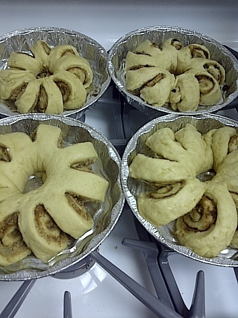Tea rings getting ready to rise