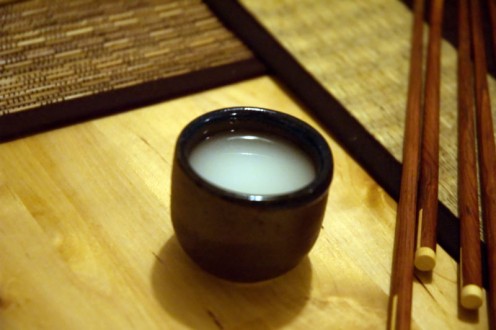 Nigori sake, unfiltered Japanese rice wine