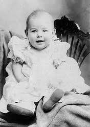 Ernest Hemingway as an infant. 