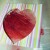 Unfold and using craft glue, center heart over your favorite part of the melted wax.  