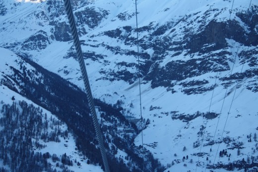 Alpine Panorama - view from Riffelberg Express Gondola, Wallis, Switzerland