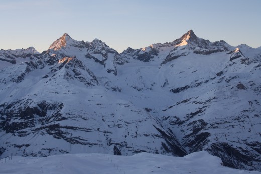Alpine Panorama view from Gornergrat, Wallis, Switzerland