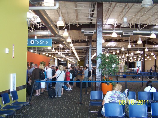 INSIDE THE SEATTLE TERMINAL AT PIER 91 - 8/21/2011