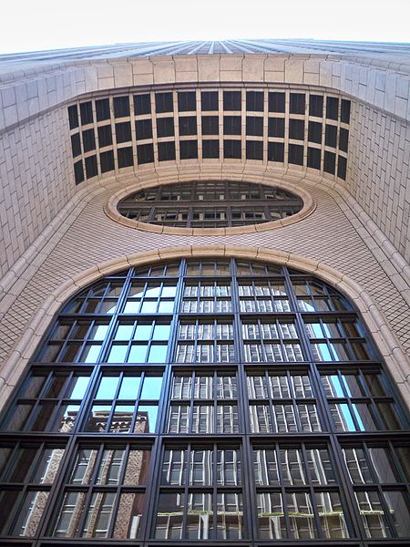Entrance to the Sony Building (formerly the AT&T Building) in New York City, designed by Philip Johnson in the 1980s