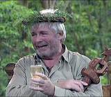 Christopher Biggins, here winning I'm A Celebrity Get Me Out Of Here played Lukewarm, the hapless prison cook in Porridge.