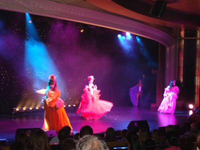 It was as if the evening's live entertainment just got better and better.