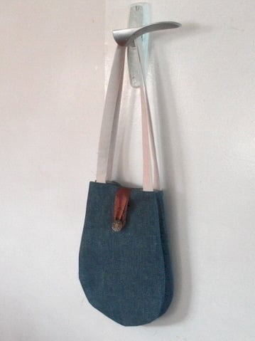 Noriko Bag made with recycled fabrics.