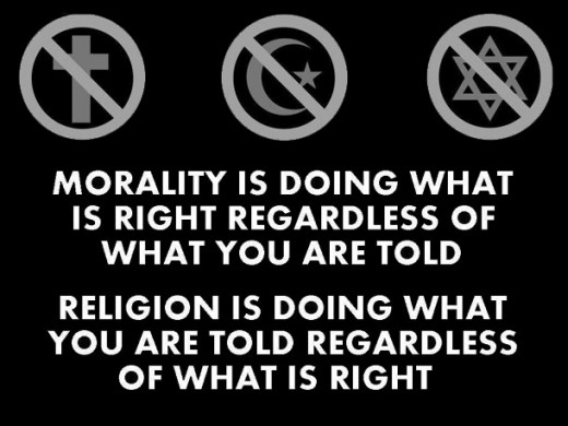 This poster tells it all in a nutshell. Real religion should be inclusive of economy and morality. Those who understand the real message in the Bible understand that this is one of the major ideas therein.