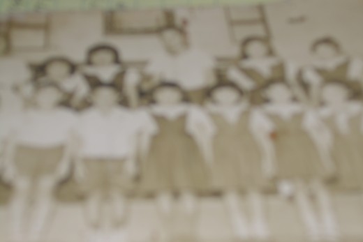 I was enrolled in the Church school in Grade 1...notice the big Bible at the back of the selected pupils from Grade 1 to 6 in the pic. I got the top honors in Grade 1, I am the tallest girl in the center front beside the boy.
